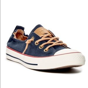Navy Blue Scrunched Converse